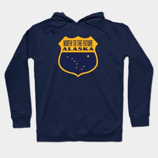 North to the Future Alaska Retro Star Shield (Yellow) Hoodie